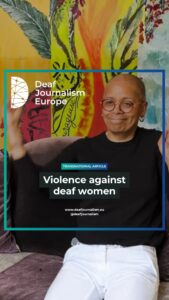 DJE: Geweld tegen dove vrouwen Cover